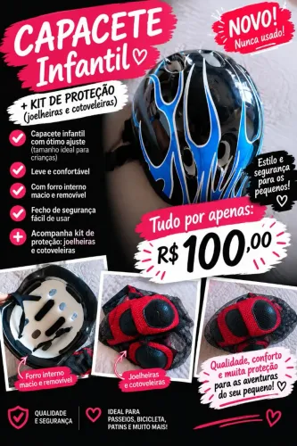 Capacete infantil