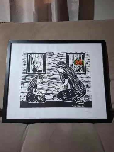 Quadro xilogravura