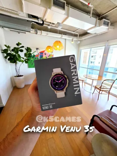 Garmin Venu 3s Bege - Lacrado - RETIRE AGORA ABC SP