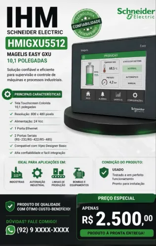 IHM Industrial 10 polegadas projetos e eletricidade