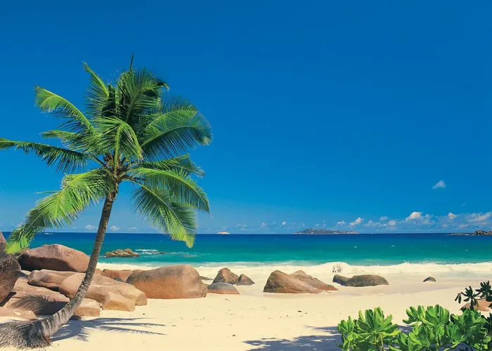 Papel de parede Komar Praia de Seychelles 4-006 270x194cm