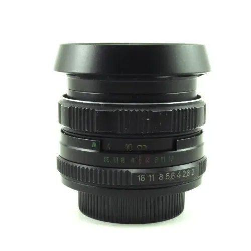 Lente Helios 44m-5 58mm F/2 Mc Zenit M42 Com Parasol Metal