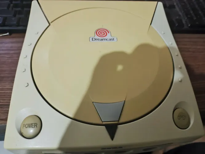 Console sega Dreamcast no estado somente o console