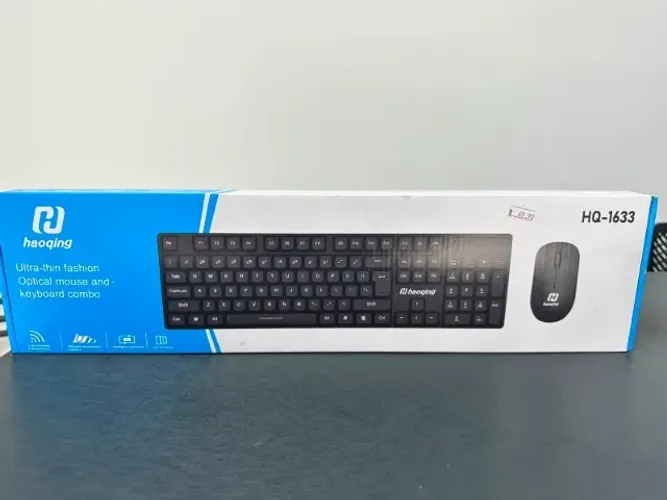KIT TECLADO E MOUSE SEM FIO PC/NOTEBOOK 