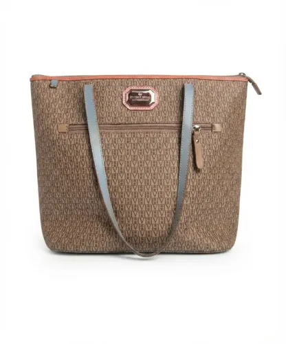Bolsa Victor Hugo Original Cinza e Rosa