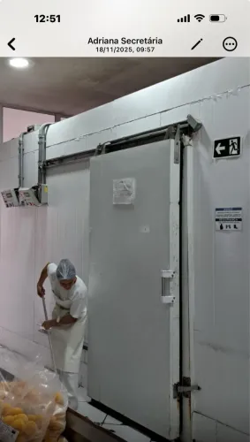 Porta de correr de câmara fria para congelado 2,00 x 1,00