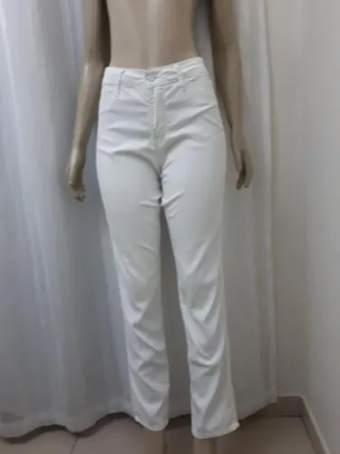 Calça Branca Sarja Denim