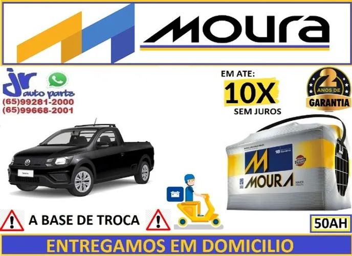 Bateria Moura VW Saveiro 50Ah 12v  