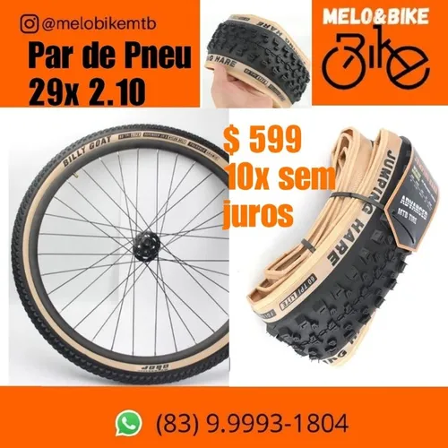 2x Pneus ARO 29X 2.10 faixa bege