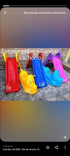 Escorregador baby 2 degraus + 01 Gangorra