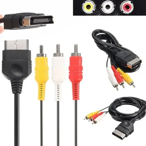Cabo Av Rca Áudio e Vídeo para Xbox Tv Imagem Cabo xbox 360