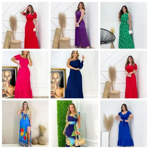 Vestido longo suede promoção imperdível (várias estampas disponíveis)