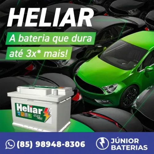 Bateria 60Ah carro em Fortaleza tracker march