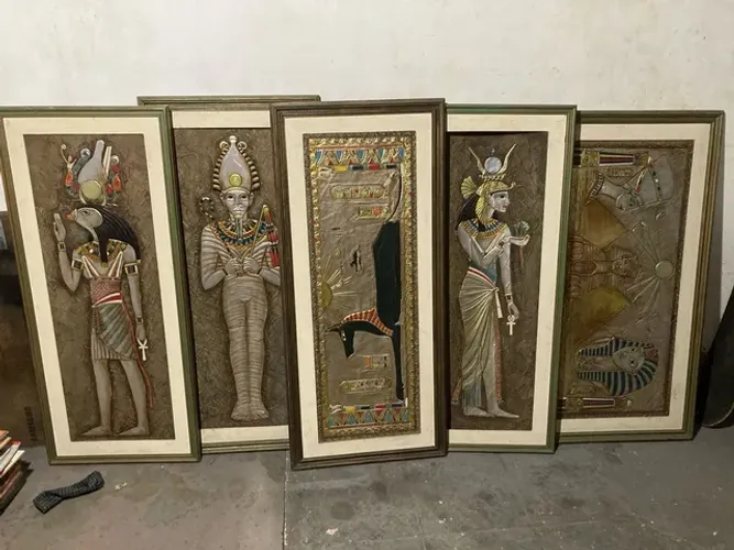 5 quadros egípcios antigos