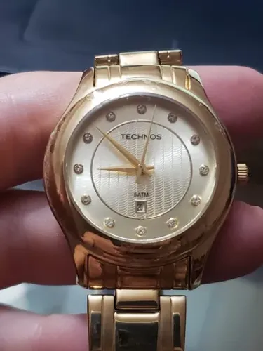 Relógio Technos Ladies Feminino Analógico Dourado 2015bzm/4x