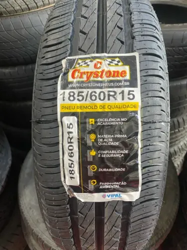 Pneu remolde novo 185/60r15 100% borracha vipal 