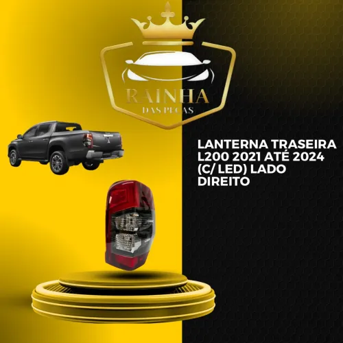 Lanterna Traseira L200 2021 até 2024 (C/ Led) Lado Direito