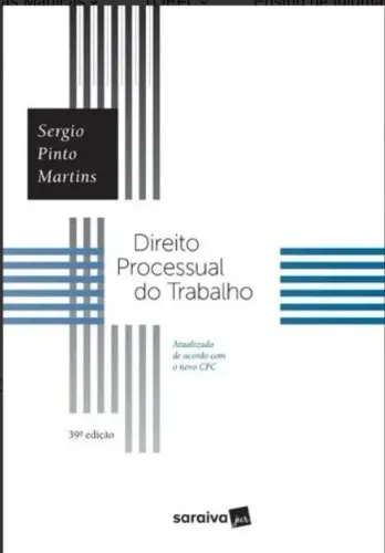 Livro Direito Processual do Trabalho 39ª Edição (Usado em Perfeito Estado)