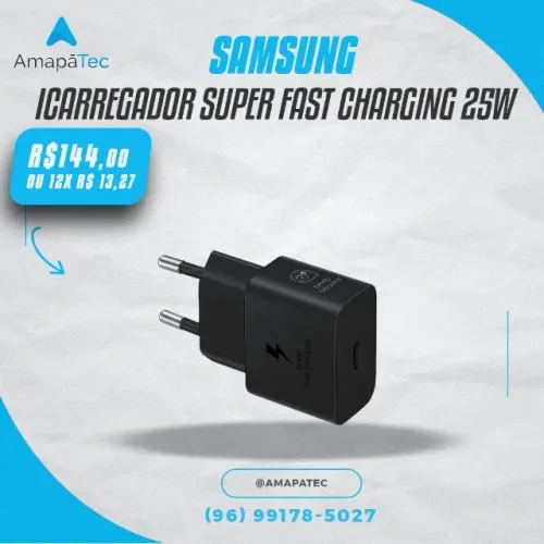Carregador de Viagem Samsung 25 Super Fast Charging
