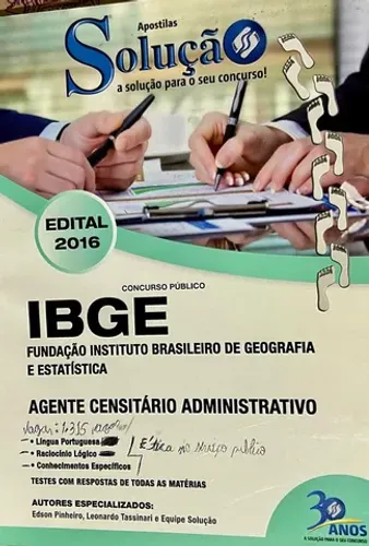 Livro para estudos IBGE CONCURSOS