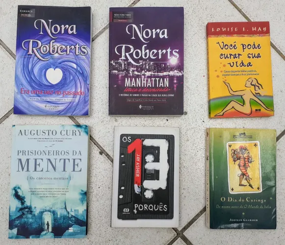 Livros diversos - Nora Roberts, Augusto Cury, Jay Asher e outros