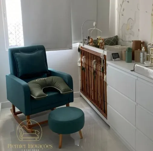 POLTRONA DE AMAMENTAÇÃO COM BALANÇO PARA NINAR O BEBÊ Frete Grátis