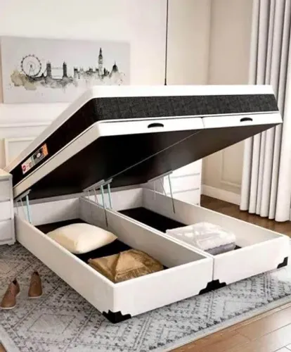 Cama Base Box Baú - Queen Size 
