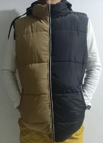 colete acolchoado marca Ragout com capuz comprado no japao tamanho G-104-112cm.