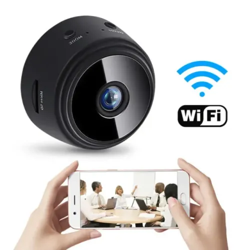 Mini camera de vigilância ip wifi hd 1080p - visão noturna.