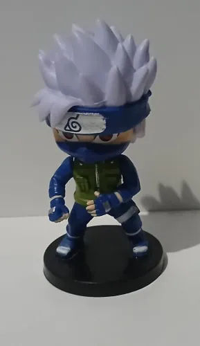 BONECO ACTION FIGURE MINIATURA NARUTO SHIPPUDEN KAKASHI COM DOIS SHARINGANS GUERRA