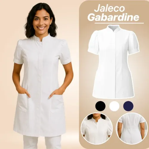 Jaleco Gabardine Manga Curta - A Escolha dos Profissionais que Exigem Excelência