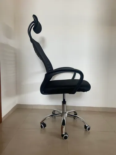 Cadeira Escritório Diretor Tela Mesh Com Encosto De Cabeça