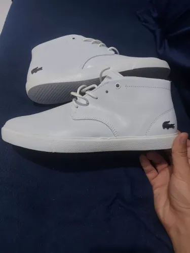 Tênis Casual Lacoste Branco Cano Médio