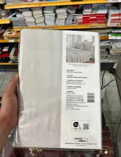 JOGO DE CAMA 3 PEÇAS DE SOLTEIRO TOQUE DE SEDA