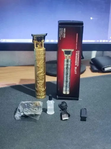 Maquininha Dragão, Cortar Cabelo, Barba, Pelos (com acessórios)