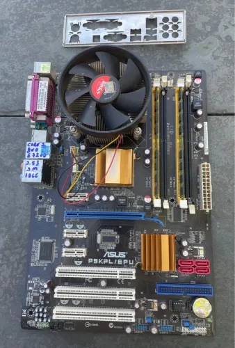 kit Placa-Mãe ASUS P5KPL/EPU.Core2duo E7200