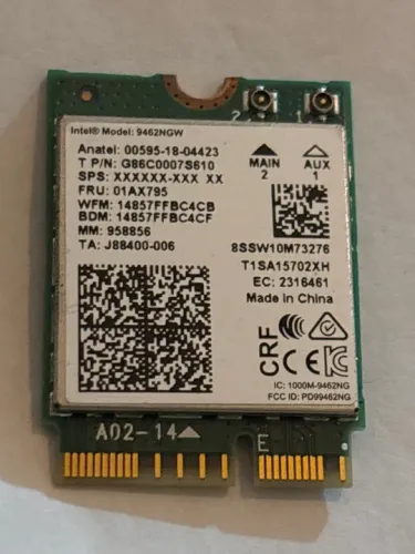 Placa de Rede Intel® 9462NGW