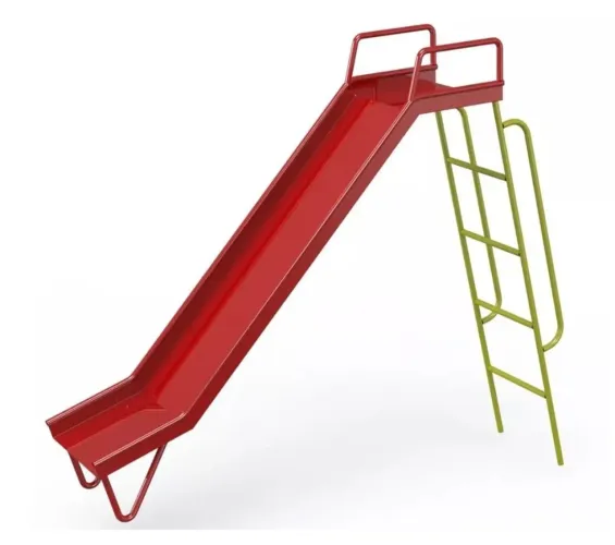 Playground metálico - kit com escorredor médio, gangorra dupla e escada horizontal 