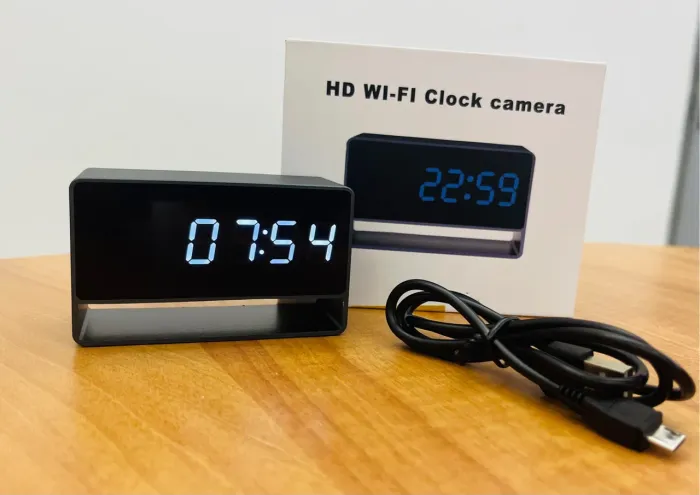 ? Relógio Espião IP Wi-Fi com Câmera Oculta Full HD 1080p
