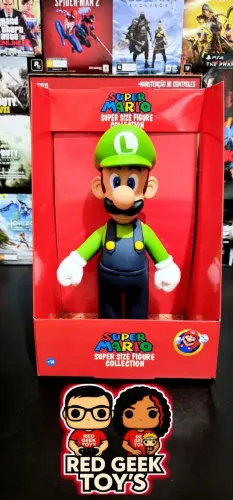 Boneco do Luigi-super mario 
