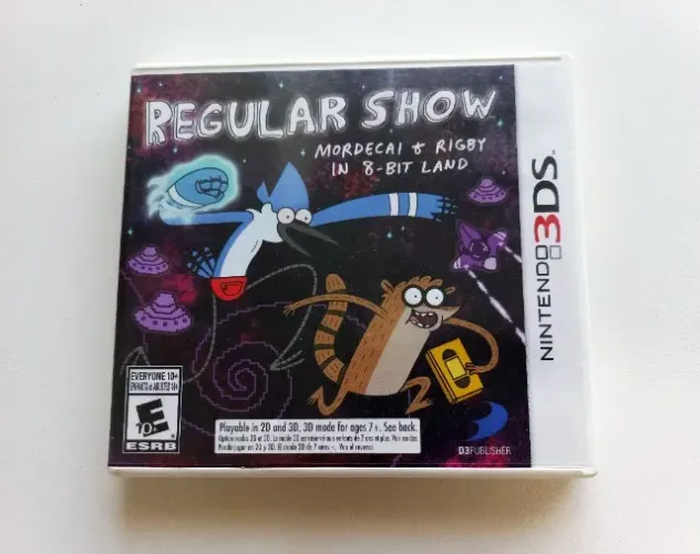 Regular Show Mordecai And Rigby In 8-bit Land Original Nintendo 3DS
