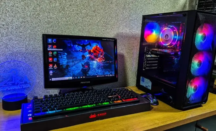 PC GAMER GTA V, FREE FIRE, BARATO!