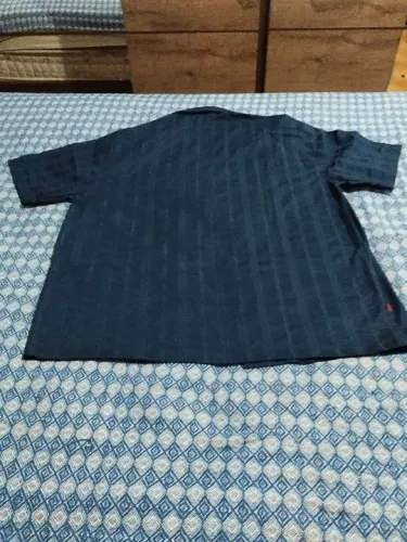 Camisa original Barra CrewMasculina Azul cotton bordado 