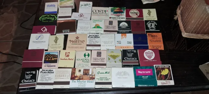 Coleção de Caixas de Fósforo de hotéis