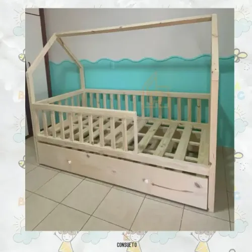 Bicama solteiro montessori casinha