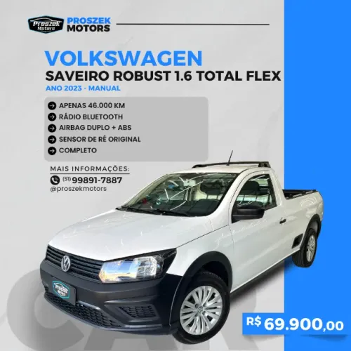 Volkswagen Saveiro Robust 1.6 Total Flex 16V 2023