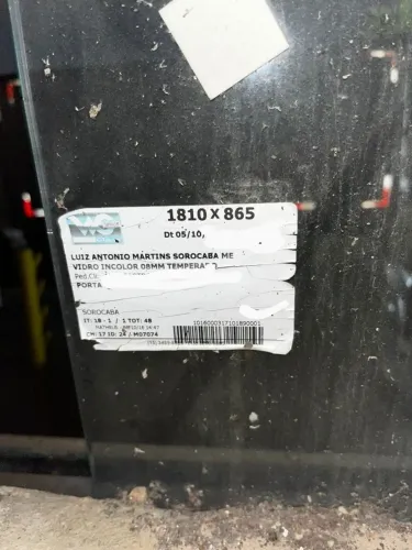 5 FOLHAS Blindex Vidros Temperados 8mm Porta/Janela 1810x865/ 1770x815/ 1810x910