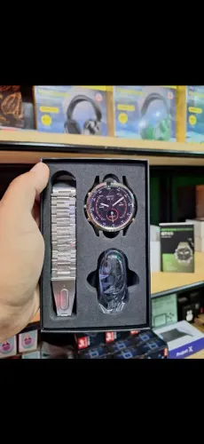 Smartwatch GT45 1.6" 47mm Tela super AMOLED +100 MODOS ESPORTIVOS - KIT COM 2 PULCEIRAS