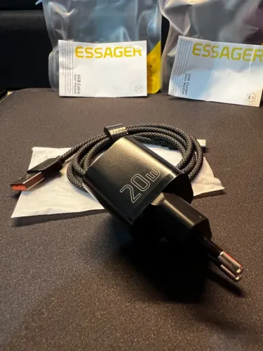 Kit Carregador 20w + Cabo Essager