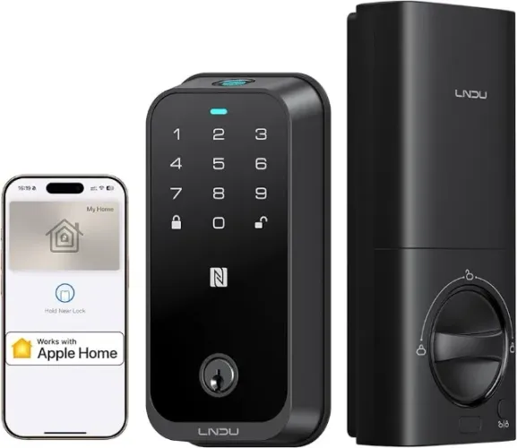 Fechadura Digital LNDU HK01, Apple Home, Apple Home Key, Lacrada, NF
